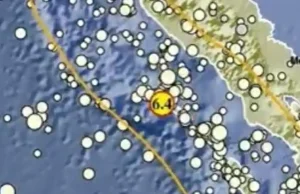 BREAKING NEWS – Gempa 6,4 SR Guncang Aceh, Berpusat di Sinabang Terasa Hingga Medan